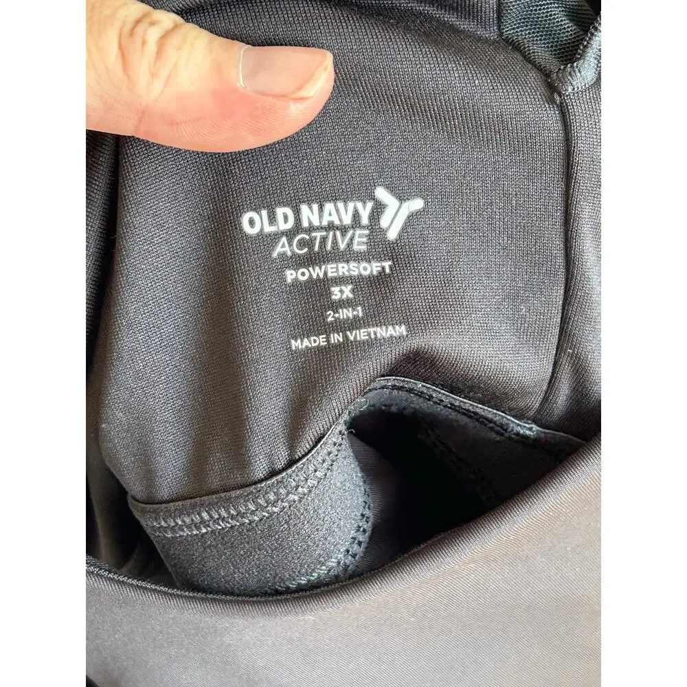 NWOT Old Navy Active Powersoft 3X 2-in-1 Workout Dress with Shorts and Bra Top